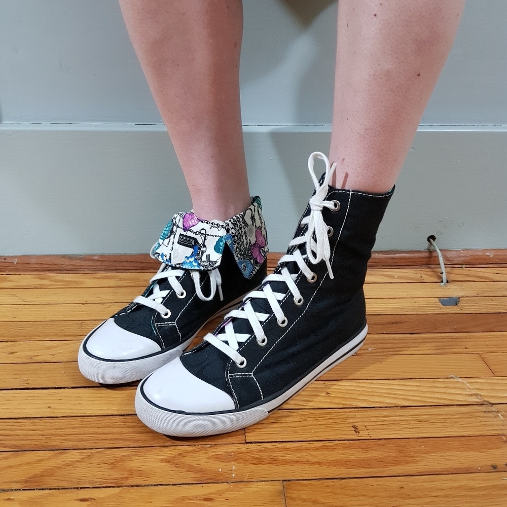 Coach foldover sneakers